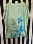 Vintage 60s Green Silk Thapawong top