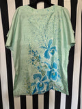 Vintage 60s Green Silk Thapawong top