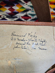 Vintage Leather and Canvas Luggage and Fishing Bag