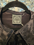 Gently Used Black Brocade Victorian Jacket