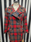 Vintage 60s Wool Plaid Coat