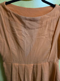 Vintage 60s Orange Wool Dress