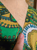 Odd Betties 70s Green and Yellow Paisley Kaftan