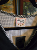 Vintage 80s Black & White Houndstooth Jumpsuit