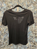 Gently Used Rock Steady Black Cut Out Top