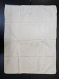 Vintage Cross Stitch Pillowcase with Lace Trim