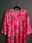 Vintage Volup Pink Polyester Abstract Dress