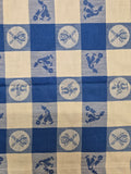Vintage Blue and White Dutch Print Towel