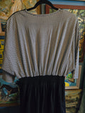 Vintage 80s Black & White Houndstooth Jumpsuit
