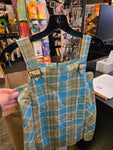 Vintage 60s Blue and green tank
