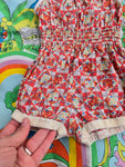 Vintage Children's Red Playsuit