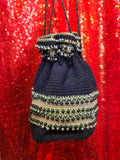 Vintage Blue 20s Beaded Bag