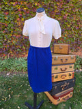 Vintage 60s Blue Jacket and Skirt Set