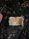 Vintage 50s Betty Carol black and pink floral dress