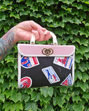 Vintage 50s Pink Kids Mini Travel Case Handbag