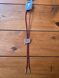 Unforgiven Rhinestone American Flag Red Bolo Tie