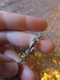 Vintage 50s White Rhinestone Short Necklace