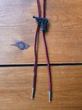 Reds Retro Pistol with Red and Black Leather Bolo Tie