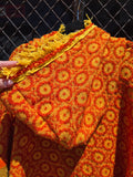 Unforgiven Upcycled Yellow Fringe Afghan Hoodie