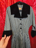 Vintage 40s Blue Gingham Paulette Dress