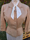 Vintage 40s Tailored Brown Suit Jacket