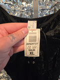 Gently Used Super Low Fat Black Velvet Dress