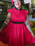 Gently Used Hearts & Roses Red London Far East Dress