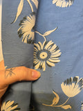 Vintage 40s blue and white floral romper and skirt set