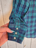 Unforgiven Upcycled Cactus Green Plaid Western