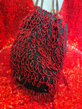 Vintage 20's Red Hand-Beaded Bag