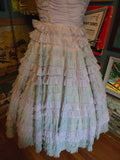 Vintage 50s Blue tulle cupcake prom dress