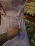 Vintage 50s Fit and Flare Lilac Purple Shirt Dress