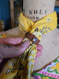 Abernathy's Handmade Yellow Bandana Bolo