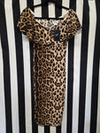 Anita Cruz Unique Vintage Leopard Print Dress