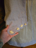 Vintage 50s sheer blue dress & shawl set w/ Rhinestones
