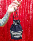 Vintage Blue 20s Beaded Bag