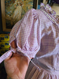Vintage 60s Purple Gingham Square Dancing Dress
