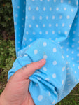 Vintage 60s Blue Polka dot dress
