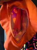 Odd Betties Vintage 80s Neon Orange Clown Suit