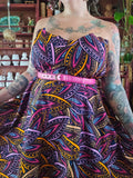 Gently Used Diyanu African print strapless dress