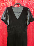 Gently Used Black Velvet Jumpsuit