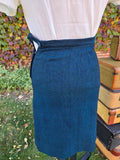 Vintage 60s AS IS Blue Jacket Skirt Suit Set