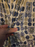 Vintage 60s Purple and White Rose & floral dress