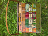 Vintage 60s Quad Cities Hand Painted Basket Purse