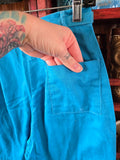 Vintage 60s Blue Belted High Waisted  Shorts