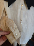 Vintage 90s white cotton sailor top with black bow