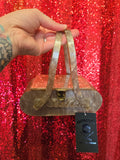 Vintage Rialto Brown Lucite Purse AS IS