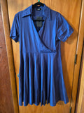 Gently Used Zaful Navy Blue Fit & Flare Shirt Dress