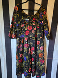 Gently Used Voodoo Vixen Allie Dark Floral dress