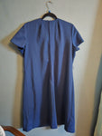 Vintage Volup Navy Polyester shift dress